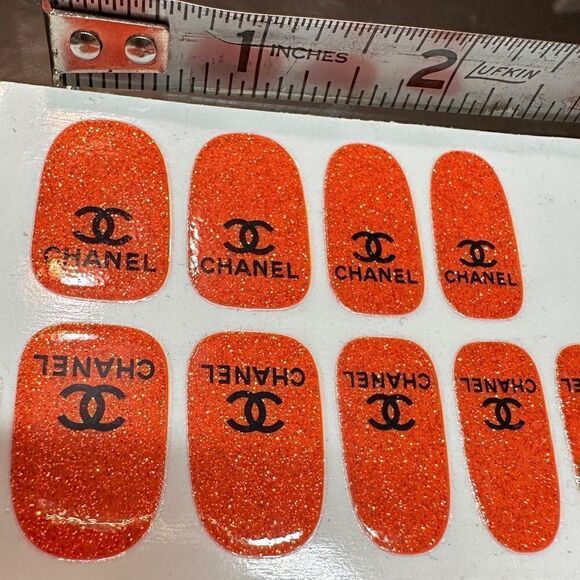 Halloween Full Wraps Nail Glitter Stickers Cute monogram Printed - Picture 7 of 15